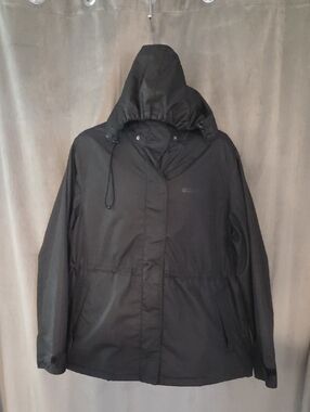 Mountain Warehouse Size 16 Classic Black Hooded Light Jacket